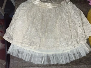 Disney d-signed sz L Ivory lace tulle skirt Birthday Christmas Guc - Picture 1 of 6