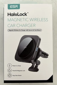 ESR HaloLock Magnetyczna bezprzewodowa ładowarka samochodowa / uchwyt na telefon FABRYCZNIE NOWA W PUDEŁKU NAJTAŃSZA! - Zdjęcie 1 z 1