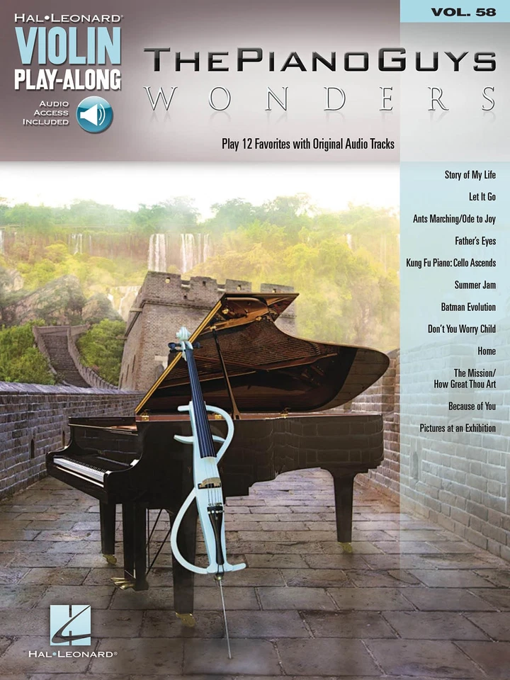 The Piano Guys Wonders for Violin Play-Along Vol 58 Solo Sheet Music Book Audio - Image 1 of 1