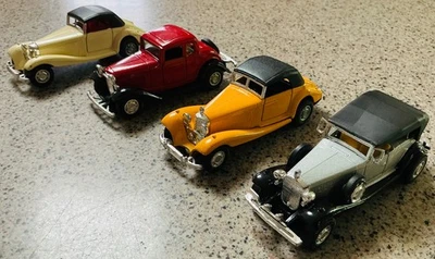 Lot of 4 Vintage Yat Ming Diecast Cars Free Shipping! - Image 1 of 4
