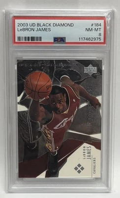2003 UD Black Diamond LeBron James Rookie Card #184 NM-MT 8 - Image 1 of 2