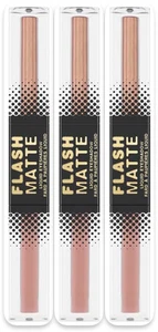 3 x Genuine W7 Flash Matte Liquid Eyeshadow - One Way/Reflect - Vegan Friendly - Picture 1 of 4