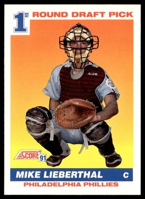 1991 Score Mike Lieberthal Rookie Philadelphia Phillies #683 - Image 1 of 2