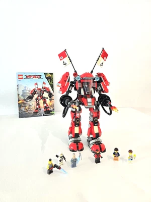 LEGO Ninjago Película 70615 Fire Mech 99% Completo Retirado + FIGURA MISTERIOSA GRATIS Foto 1 de 4