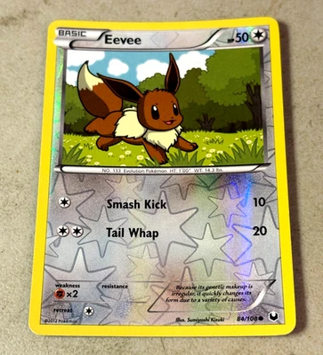 Eevee 84/108 Dark Explorers Pokemon LP Holo Card - Image 1 of 3