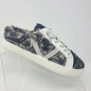 Zapatilla deportiva vintage Havana de piel acurrucada negra gris mula sin cordones talla 7 - Imagen 1 de 6