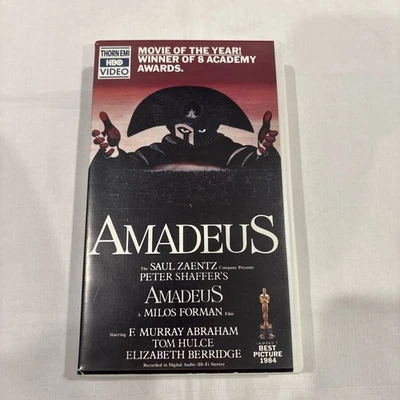 AMADEUS VHS First Edition • HBO Video (1984) • Wolfgang Amadeus Mozart - Image 1 of 4