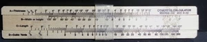 Woodrow #CC8 Concrete Cubic Yards Sliding Calculator pre-owned - Picture 1 of 2
