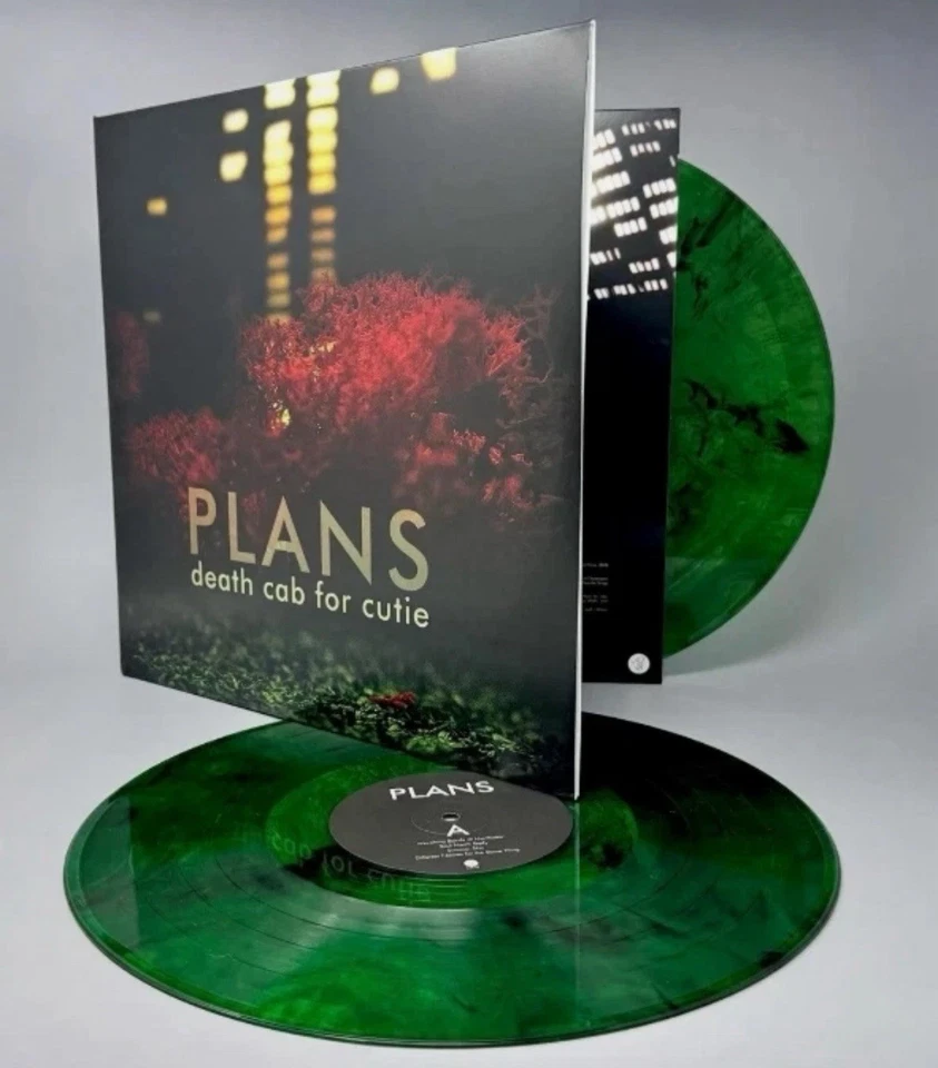 Death Cab for Cutie Plans 2LP  20th Tour Exclusive Green Smoke Vinyl Record - Image 1 of 4
