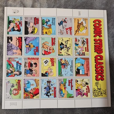 1995 COMIC STRIP CLASSICS 32cent Stamp Sheet MCM Collection USPS  20 stamps - Image 1 of 4