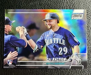 Stadium Club 2022 cromado - Cal Raleigh #255 refractor - novato RC Mariners - Imagen 1 de 3