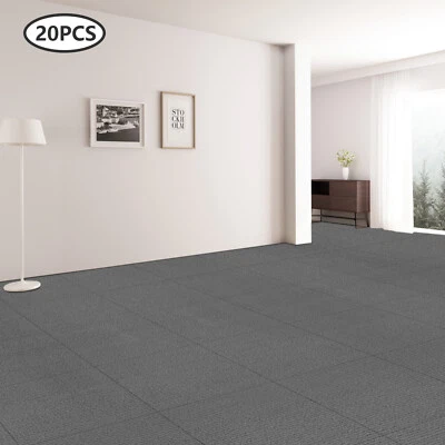 20 Шт 50 * 50 см самоклеящаяся ковровая плитка Peel and Stick пола доска коврик нескользящий - Изображение 1 из 4