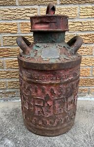 Ellisco G.R.C.O. Gulf Refining Co 5 Gallon Oil Gas Station Can Embossed 1900s