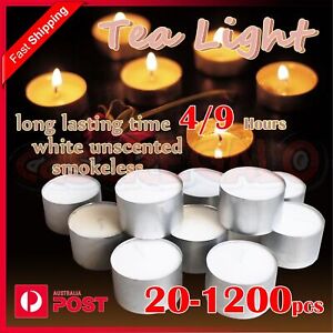 Tealight Candle Tea Light Candles Tealights Home Decor Party Wedding 4/9 Hours
