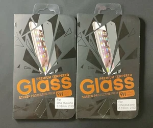 9H Premium Tempered Glass Screen Protector For OnePlus One - 2 pack - Picture 1 of 3
