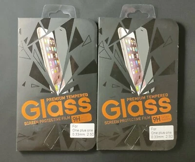 9H Premium Tempered Glass Screen Protector For OnePlus One - 2 pack - Image 1 of 3