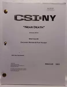 CSI: NY 2012 Original Shooting Script - Season 8 TV Episode "Near Death" - Imagen 1 de 6