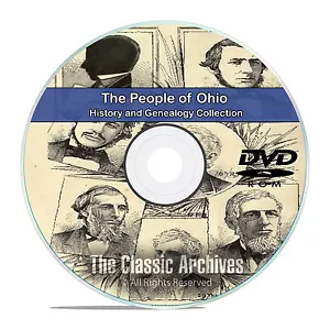 Ohio OH, People Cities Towns, History and Genealogy 325 Rare Books DVD CD B14 - Picture 1 of 1