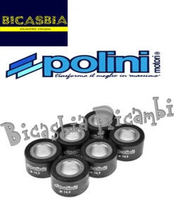 17219 - Kit Serie 6 Rulli Polini Variador 25X16 12 Gr Piaggio 350 4T 4V Beverly - Imagen 1 de 1