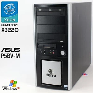 ASUS P5BV-M Server Workstation Intel Quad Xeon X3220 Computer PC Xgi Volari Z9s - Picture 1 of 9