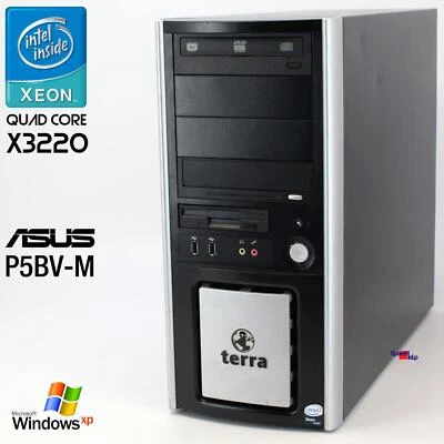 Asus P5BV-M Server Workstation Intel Quad Xeon X3220 Computer PC XGI Volari Z9s - Image 1 of 4