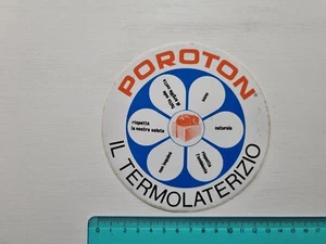 Adhesive Poroton The Termolaterizio Sticker Autocollant Vintage 80s Original - Picture 1 of 1