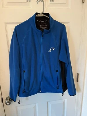 Polaris Womens Fleece Blue & Black Full Zip Front Pockets Large Cool Weather - Image 1 of 4