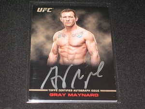 GRAY MAYNARD UFC 2012 TOPPS CERTIFIED HAND SIGNED AUTOGRAPHED AUTHENTIC CARD /99 - Picture 1 of 2