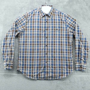J. Crew Collared Shirt Men's Large 16.5-34/35 Blue Brown Oxford Long-Sleeve - Picture 1 of 12