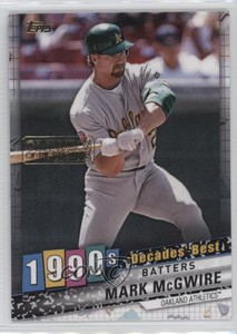 2020 Topps Decades Best Celebration of the Decades /100 Mark McGwire #DB-MM