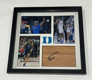 JEREMY ROACH SIGNED FRAMED 12X12 FLOORBOARD COLLAGE DUKE BLUE DEVILS JSA COA - Picture 1 of 1