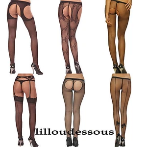 Pantyhose Open Veil Fishnet Stockings One Size Sexy Lingerie Promotion - Picture 1 of 2