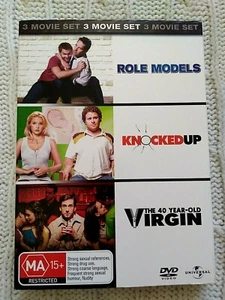 ROLE MODELS KNOCKED UP THE 40 YEAR-OLD VIRGIN - DVD, 3-DISCS- R-2+4+5- FREE POST - Picture 1 of 2