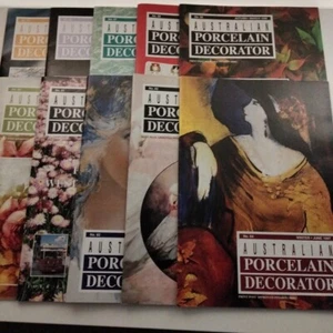 Australian Porcelain Decorator Magazine Bundle Lot 10 Issues Vintage 1990's - Picture 1 of 16