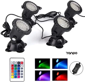 LED Unterwasser Scheinwerferlampe 36 LEDs tauchfähig IP68 Brunnen Aquarien Rasen - Bild 1 von 16