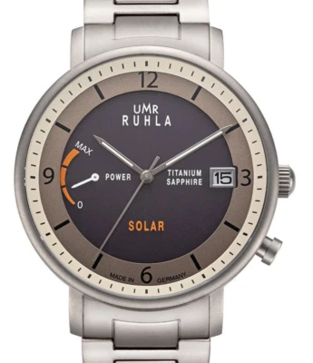 Armbanduhr UMR RUHLA 94101M Titan Solar Gangreserveanzeige NEU - Bild 1 von 2