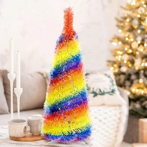 Rainbow Tree, Mini 2ft. Artificial Tree for festive decoration, NEW - Picture 1 of 3