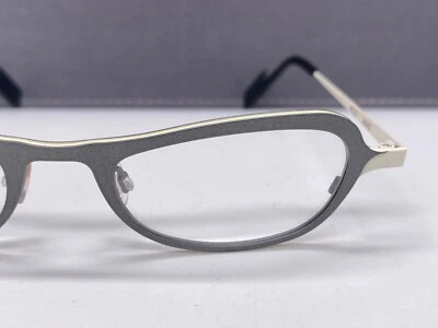 Eyeglasses Frames woman Oval Gray White BC 23 Janis Titanium Medium - Image 1 of 4