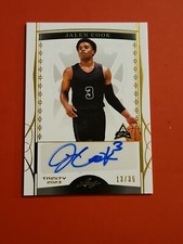 🏀#13/35 2023 Leaf Trinity Jalen Cook Foil Auto Rookie Card RC LSU #BA-JC1