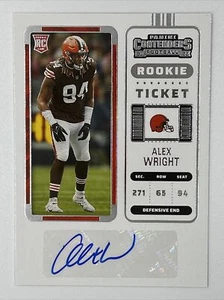 2022 Panini Contenders Alex Wright Rookie Ticket Auto RC #184 - Bild 1 von 2