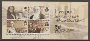 Isle of Man 2007 - 800 Years of Trade with Liverpool Mini Sheet MNH $2.70 - Picture 1 of 1