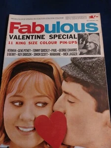 Rare FABULOUS Magazine 13 FEBRUARY 1965 Lulu Herman Orbison Beatles Marianne - Imagen 1 de 11