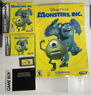 Monsters Inc - GameBoy Advance CIB Complete in box with poster! - Image 1 of 4