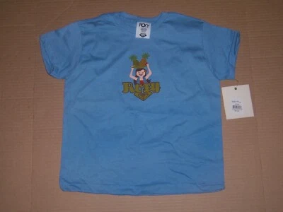 ROXY Sweatshirt T-SHIRT 100% Cotton made in USA in NAVY BLUE or WHITE  - Image 1 of 4