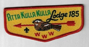 Atta Kulla Kulla Lodge 185 Flap RED Bdr Blue Ridge SC - Bild 1 von 1