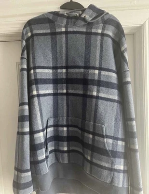 Sudadera con capucha reversible de lana azul marino Kith Foto 1 de 2