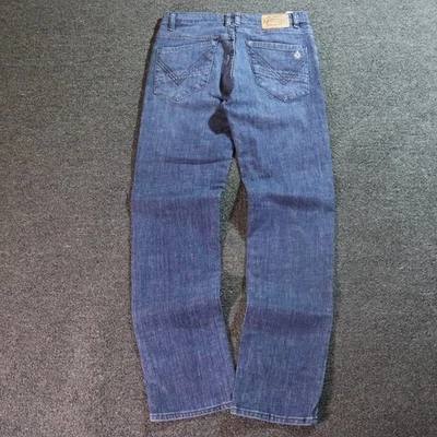 Y2K/2000s VOLCOM STRAIGHT FIT SKATER DENIM BLUE JEANS 30X30 - Image 1 of 4