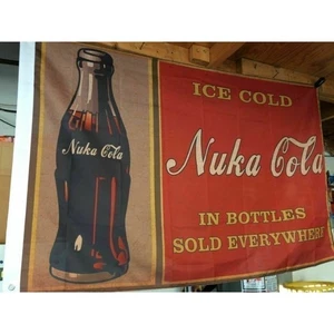 NUKA COLA FALLOUT 4 5FT FLAG Banner Poster - Picture 1 of 3
