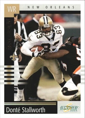 2003 Score Scorecard #212 Donte Stallworth /500 - FB - Image 1 of 2