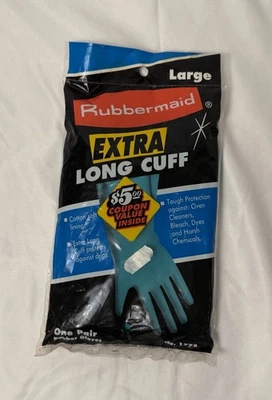 Новые из старых запасов 1994 Rubbermaid Большие Очень Длинные Манжеты Резиновые Манжеты - Запечатанная Упаковка - Изображение 1 из 3